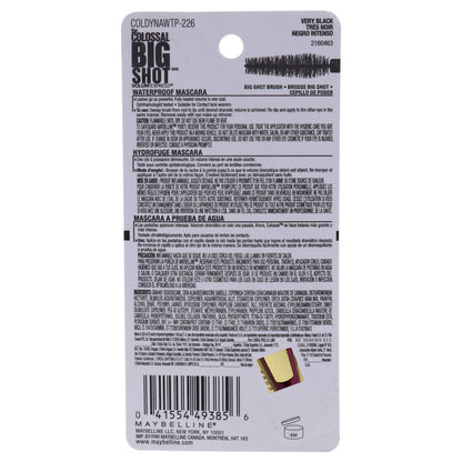 Maybelline New York Volum' Express The Colossal Big Shot Waterproof Mascara - Very Black, 0.32 fl oz