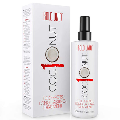 BOLD UNIQ Coconut Thermal Protection Spray - Heat Defense Up To 450°F - Prevents Frizz and Split Ends for All Hair Types - 8.45 fl oz Avelisse