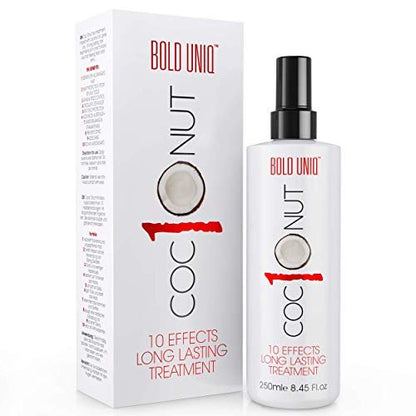 BOLD UNIQ Coconut Thermal Protection Spray - Heat Defense Up To 450°F - Prevents Frizz and Split Ends for All Hair Types - 8.45 fl oz Avelisse
