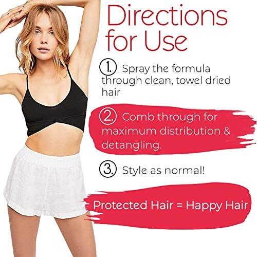BOLD UNIQ Coconut Thermal Protection Spray - Heat Defense Up To 450°F - Prevents Frizz and Split Ends for All Hair Types - 8.45 fl oz Avelisse