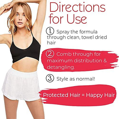 BOLD UNIQ Coconut Thermal Protection Spray - Heat Defense Up To 450°F - Prevents Frizz and Split Ends for All Hair Types - 8.45 fl oz Avelisse