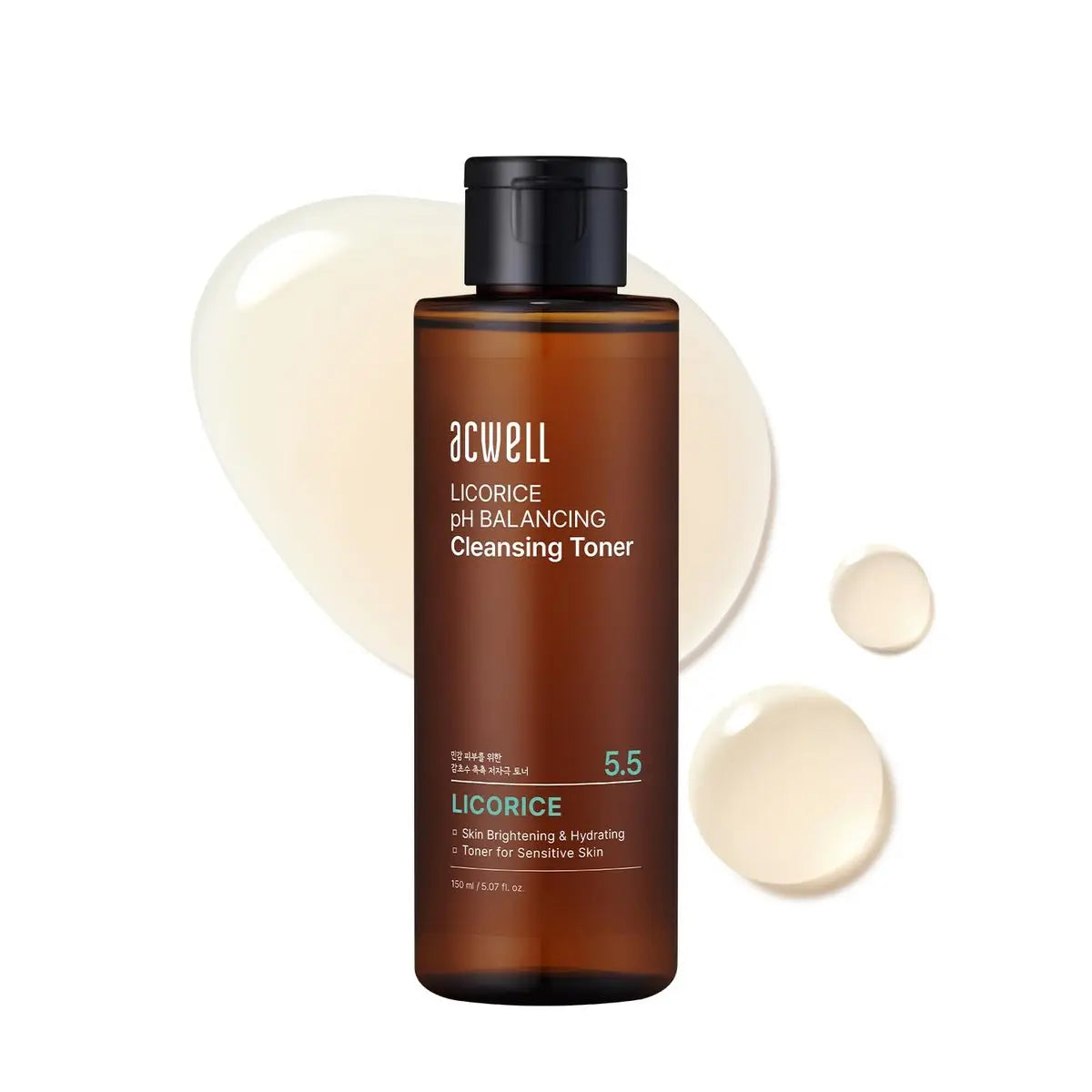 ACWELL Licorice pH 5.5 Balancing Toner - Alcohol-Free Hydrating Facial Astringent for Skin Clarifying & Hydration Boosting, 5.07 fl oz Avelisse