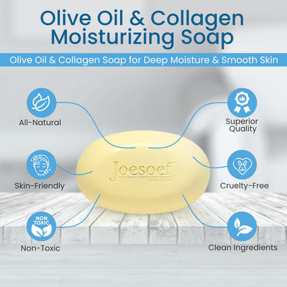 JOESOEF SKIN CARE Olive Oil and Collagen Moisturizing Soap – 100g (3.53 oz) Avelisse