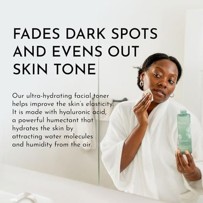 Bolden Skin Brightening Toner for Face - Exfoliating Toner for Oily Skin with AHA Glycolic Acid, Niacinamide & Hyaluronic Acid | Helps Reduce Breakouts, Fade Dark Spots & Refine Pores | 8.0 Fl Oz Avelisse