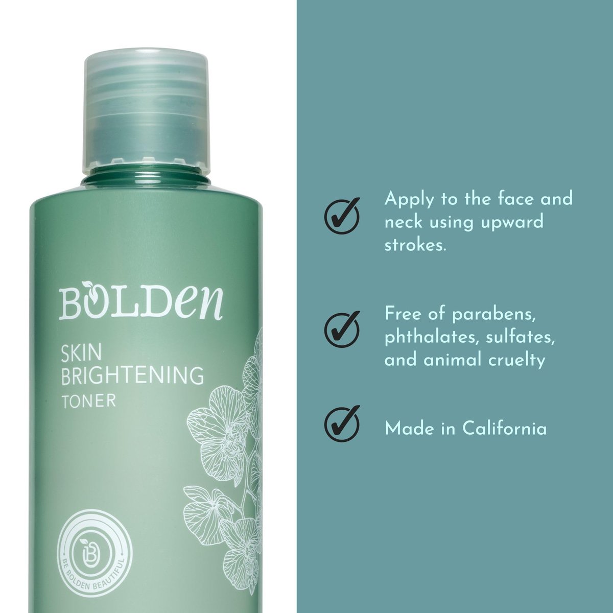 Bolden Skin Brightening Toner for Face - Exfoliating Toner for Oily Skin with AHA Glycolic Acid, Niacinamide & Hyaluronic Acid | Helps Reduce Breakouts, Fade Dark Spots & Refine Pores | 8.0 Fl Oz Avelisse