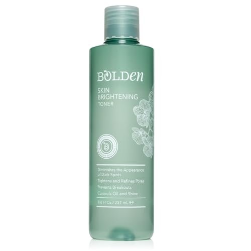 Bolden Skin Brightening Toner for Face - Exfoliating Toner for Oily Skin with AHA Glycolic Acid, Niacinamide & Hyaluronic Acid | Helps Reduce Breakouts, Fade Dark Spots & Refine Pores | 8.0 Fl Oz Avelisse