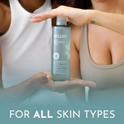 Bolden Skin Brightening Toner for Face - Exfoliating Toner for Oily Skin with AHA Glycolic Acid, Niacinamide & Hyaluronic Acid | Helps Reduce Breakouts, Fade Dark Spots & Refine Pores | 8.0 Fl Oz Avelisse