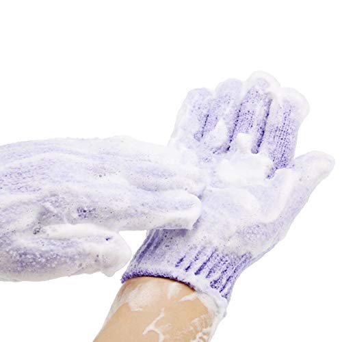 12 Pcs Exfoliating Shower Bath Gloves – Nylon Body Scrubbers for Smooth Skin (6 Pairs) - görsel 4
