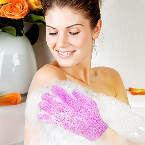 12 Pcs Exfoliating Shower Bath Gloves – Nylon Body Scrubbers for Smooth Skin (6 Pairs) - görsel 12