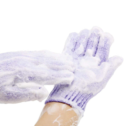 12 Pcs Exfoliating Shower Bath Gloves – Nylon Body Scrubbers for Smooth Skin (6 Pairs)