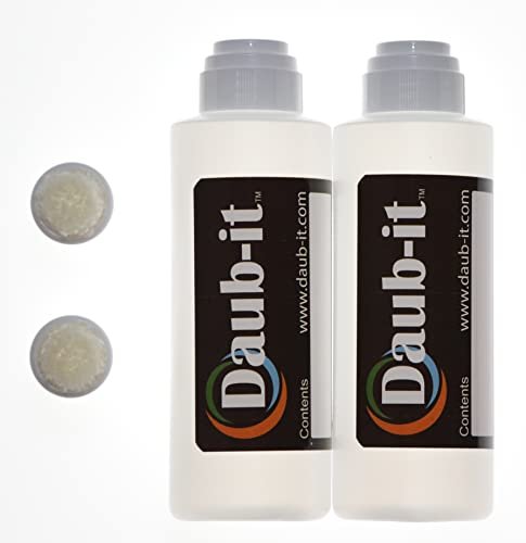 Racquet Art Daub-it Empty Bottles with Applicators - 4 oz - Mohair Dauber - 2 Pack Avelisse