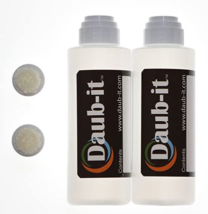 Racquet Art Daub-it Empty Bottles with Applicators - 4 oz - Mohair Dauber - 2 Pack Avelisse