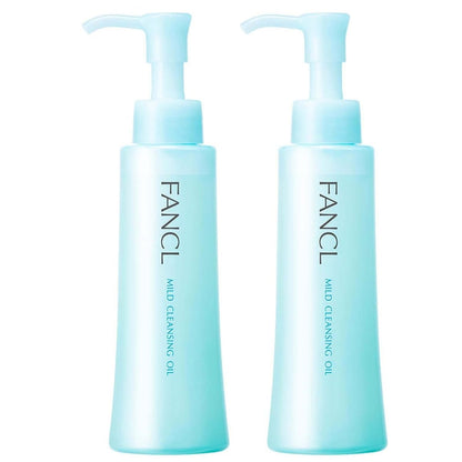 FANCL Mild Cleansing Oil 120ml (2-Pack) – Gentle Japanese Makeup Remover for Sensitive Skin