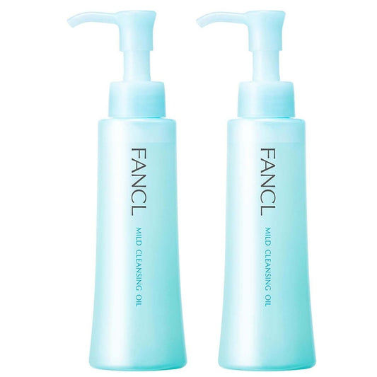 FANCL Mild Cleansing Oil 120ml (2-Pack) – Gentle Japanese Makeup Remover for Sensitive Skin