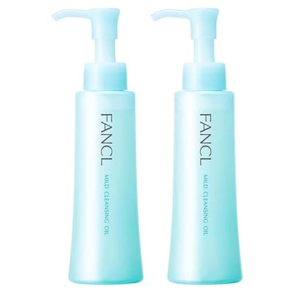 FANCL Mild Cleansing Oil 120ml (2-Pack) – Gentle Japanese Makeup Remover for Sensitive Skin