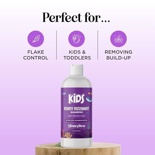 Deep Cleansing Shampoo for Kids - Paraben & Sulfate Free - Tea Tree & Rosemary Essential Oils - Gentle Nourishing Shampoo for Oily Hair, Scalp Build Up, Flakes & Dry Scalp - Maple Holistics Avelisse