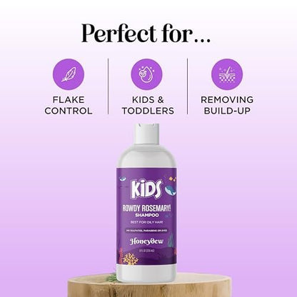 Deep Cleansing Shampoo for Kids - Paraben & Sulfate Free - Tea Tree & Rosemary Essential Oils - Gentle Nourishing Shampoo for Oily Hair, Scalp Build Up, Flakes & Dry Scalp - Maple Holistics Avelisse