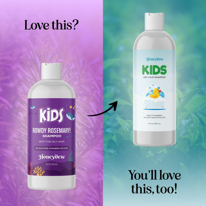 Deep Cleansing Shampoo for Kids - Paraben & Sulfate Free - Tea Tree & Rosemary Essential Oils - Gentle Nourishing Shampoo for Oily Hair, Scalp Build Up, Flakes & Dry Scalp - Maple Holistics Avelisse