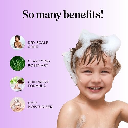 Deep Cleansing Shampoo for Kids - Paraben & Sulfate Free - Tea Tree & Rosemary Essential Oils - Gentle Nourishing Shampoo for Oily Hair, Scalp Build Up, Flakes & Dry Scalp - Maple Holistics Avelisse