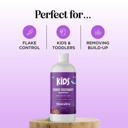 Deep Cleansing Shampoo for Kids - Paraben & Sulfate Free - Tea Tree & Rosemary Essential Oils - Gentle Nourishing Shampoo for Oily Hair, Scalp Build Up, Flakes & Dry Scalp - Maple Holistics Avelisse