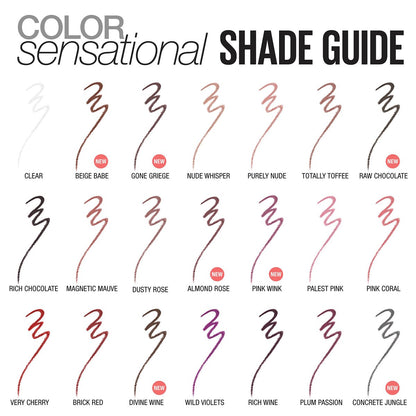 Maybelline Color Sensational Shaping Lip Liner with Self-Sharpening Tip - Clear, 0.01 oz