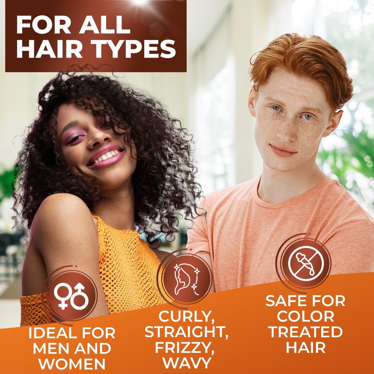 BINGO HAIR CARE Moroccan Argan Oil Shampoo - Sulfate Free, Anti Frizz Hydrating Thickening Care for Women and Men - Deep Moisturizing Treatment for Color Treated, Curly, Frizzy, Damaged and Dry Hair, 14 Fl Oz Avelisse