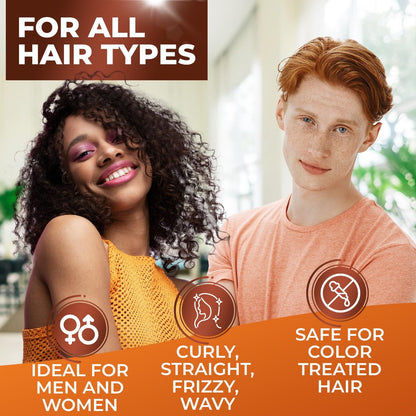 BINGO HAIR CARE Moroccan Argan Oil Shampoo - Sulfate Free, Anti Frizz Hydrating Thickening Care for Women and Men - Deep Moisturizing Treatment for Color Treated, Curly, Frizzy, Damaged and Dry Hair, 14 Fl Oz Avelisse