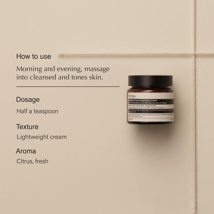Aesop Mandarin Facial Hydrating Cream - Cooling, Toning, Balancing Moisturizer for Normal and Combination Skin, 60 mL Avelisse
