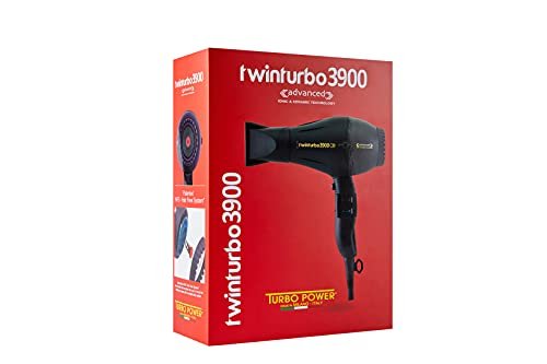 Turbo Power Twin Turbo 3900 Advanced Hair Dryer - Black (Ceramic, 1 Count) Avelisse