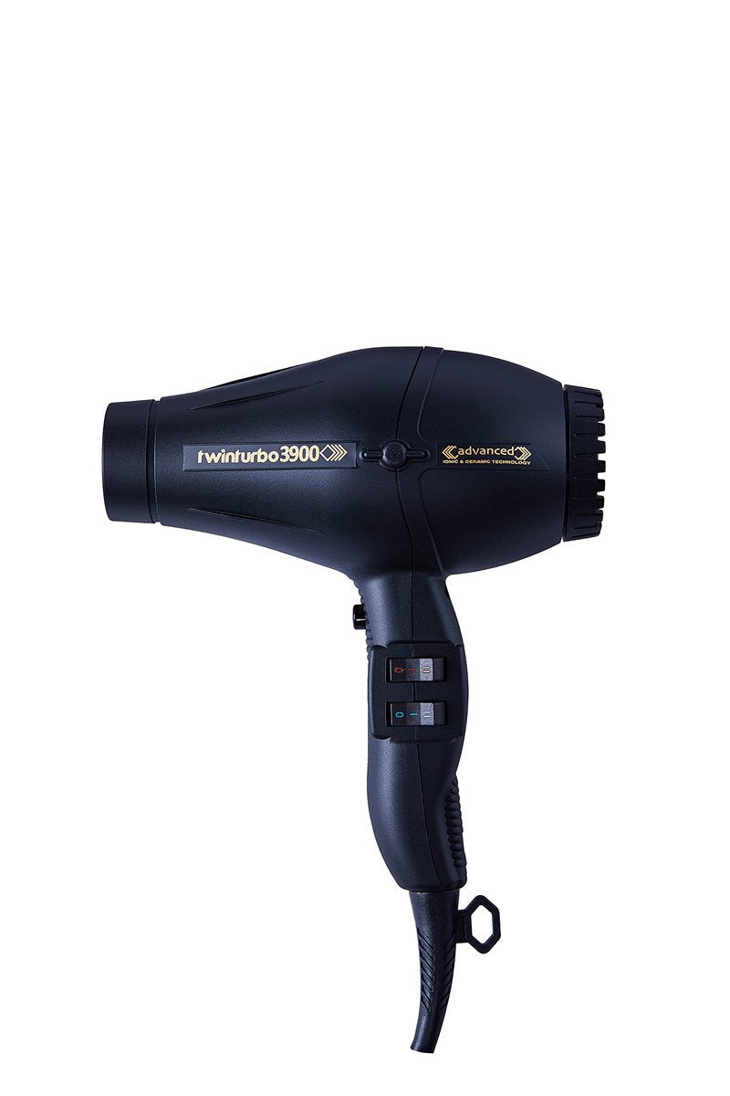 Turbo Power Twin Turbo 3900 Advanced Hair Dryer - Black (Ceramic, 1 Count) Avelisse