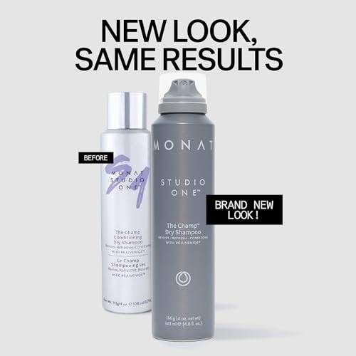 MONAT Studio One The Champ Conditioning Dry Shampoo – Waterless Shampoo for All Hair Types, Absorbs Oil & Dirt (4 oz) Avelisse
