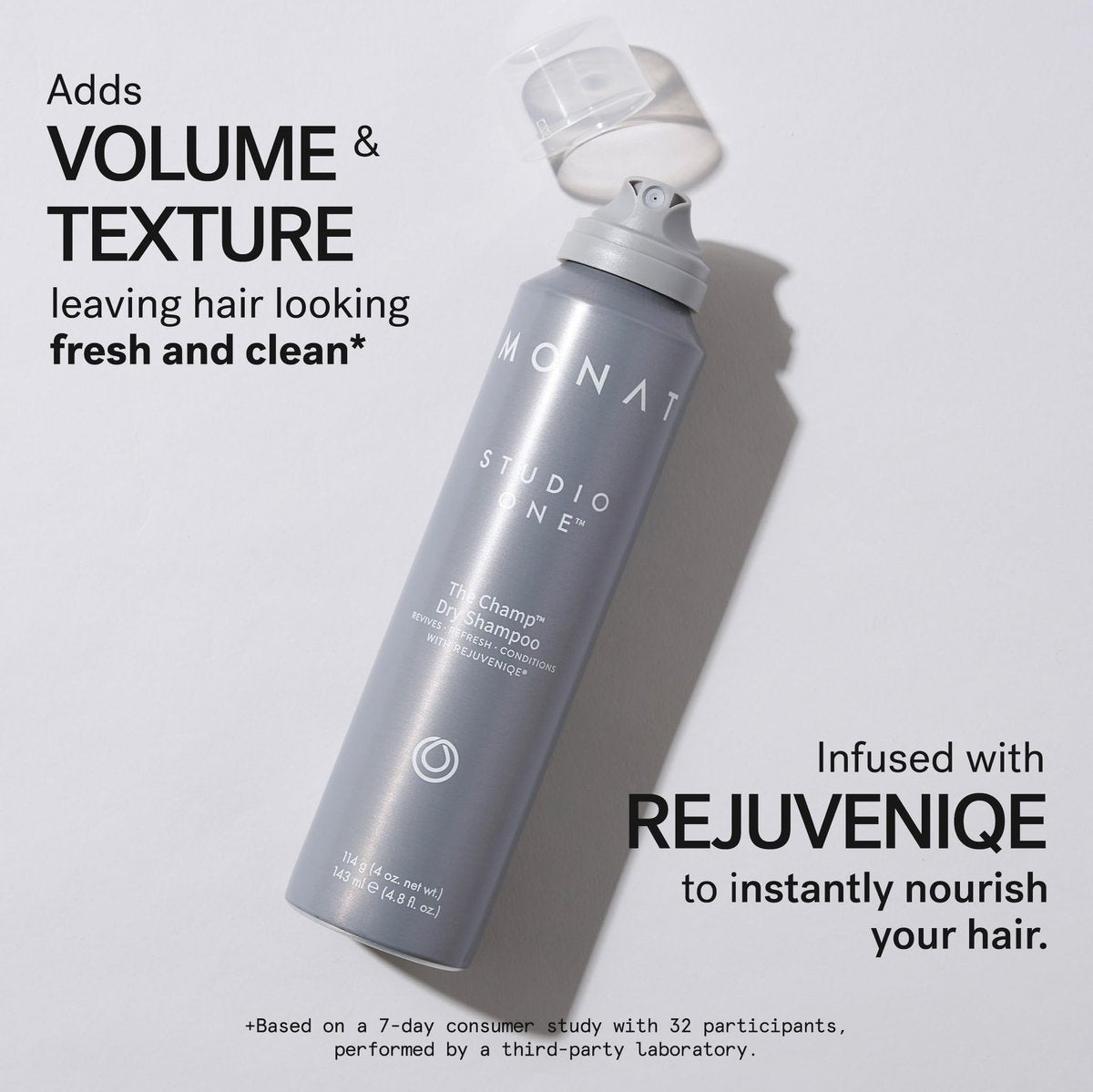 MONAT Studio One The Champ Conditioning Dry Shampoo – Waterless Shampoo for All Hair Types, Absorbs Oil & Dirt (4 oz) Avelisse