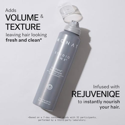 MONAT Studio One The Champ Conditioning Dry Shampoo – Waterless Shampoo for All Hair Types, Absorbs Oil & Dirt (4 oz) Avelisse
