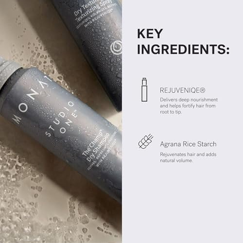 MONAT Studio One The Champ Conditioning Dry Shampoo – Waterless Shampoo for All Hair Types, Absorbs Oil & Dirt (4 oz) Avelisse