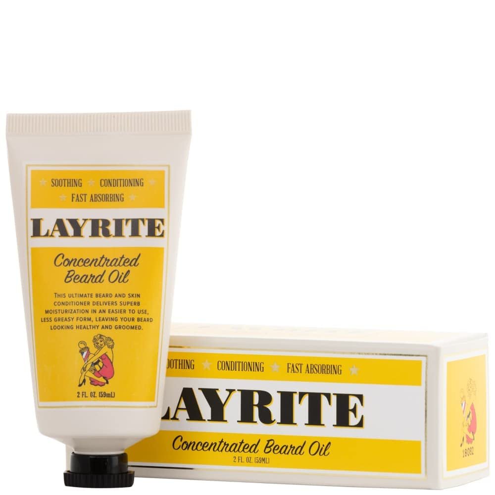 Layrite Concentrated Beard Oil, 2 Fl Oz - Nourishing & Conditioning for a Healthy Beard Avelisse