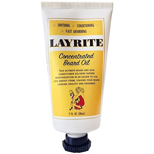Layrite Concentrated Beard Oil, 2 Fl Oz - Nourishing & Conditioning for a Healthy Beard Avelisse