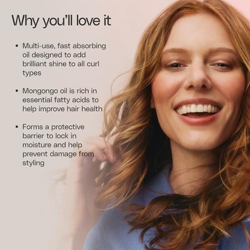 Ouidad Moisture Lock Mongongo Hair Oil for Curly Hair - Multi-Use Leave-In Treatment, Hydrates, Smoothes & Restores Luster, All Curl Types, 1.7 fl oz Avelisse