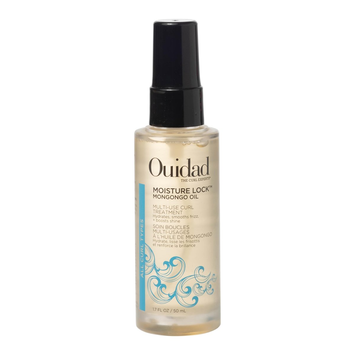 Ouidad Moisture Lock Mongongo Hair Oil for Curly Hair - Multi-Use Leave-In Treatment, Hydrates, Smoothes & Restores Luster, All Curl Types, 1.7 fl oz Avelisse