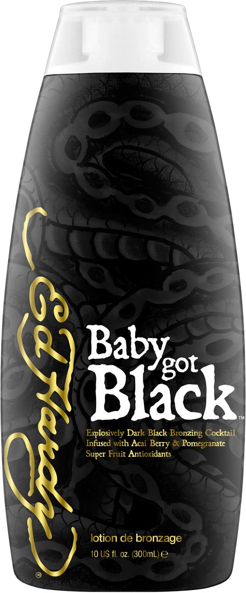 Ed Hardy Baby Got Black Tanning Lotion - 10 oz | Deep Dark Bronzer Avelisse