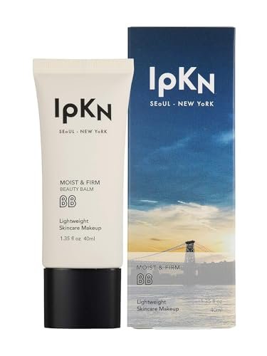 IPKN Moist & Firm BB Cream Light/Medium 40ml - Moisturizing, Buildable Coverage, Lightweight Foundation for All Skin Types, Flawless Natural Finish Avelisse