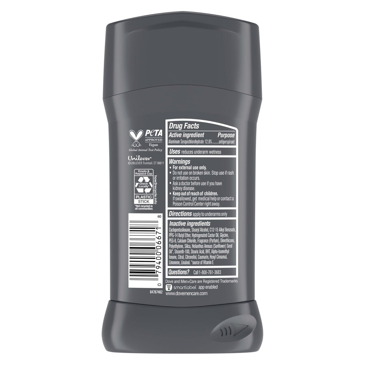 Dove Men+Care Antiperspirant Deodorant Stick, Clean Comfort, 72-Hour Sweat & Odor Protection, 2.7 oz (Pack of 4) Avelisse