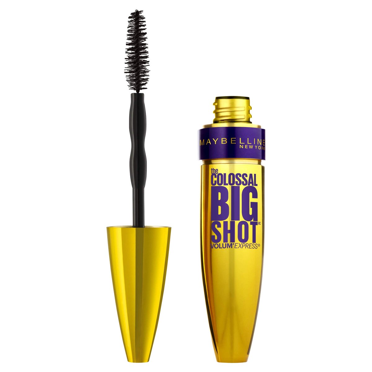 Maybelline New York Volum' Express The Colossal Big Shot Washable Mascara, Blackest Black, 0.33 fl. oz. - görsel 3