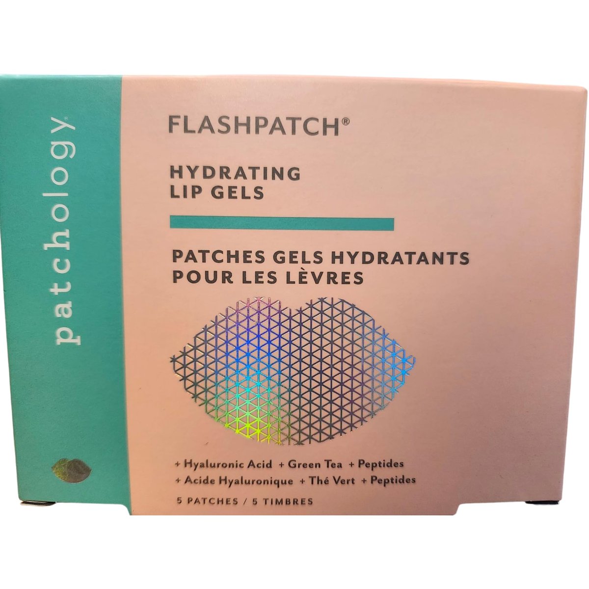 Patchology FlashPatch Hydrating Lip Mask Gels with Hyaluronic Acid, Green Tea & Peptides – Ultra Moisturizing Lip Treatment for Dry Lips (5 Count) - görsel 9