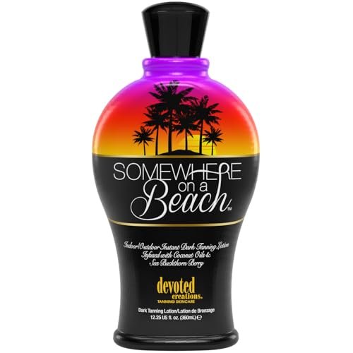 Devoted Creations Somewhere on a Beach Indoor Outdoor Instant Dark Tanning Lotion - 12.2 oz Avelisse