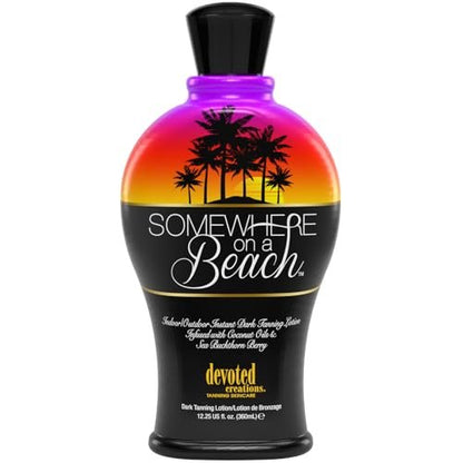 Devoted Creations Somewhere on a Beach Indoor Outdoor Instant Dark Tanning Lotion - 12.2 oz Avelisse