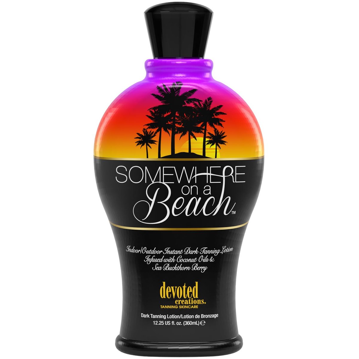 Devoted Creations Somewhere on a Beach Indoor Outdoor Instant Dark Tanning Lotion - 12.2 oz Avelisse