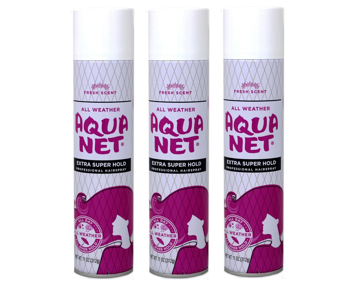 Aqua Net Professional Hair Spray Extra Super Hold Fresh Scent - 11 oz (Pack of 3) Avelisse