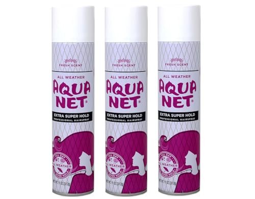 Aqua Net Professional Hair Spray Extra Super Hold Fresh Scent - 11 oz (Pack of 3) Avelisse