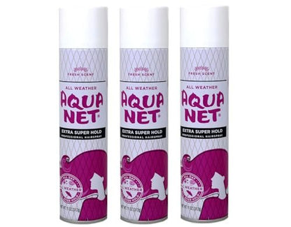 Aqua Net Professional Hair Spray Extra Super Hold Fresh Scent - 11 oz (Pack of 3) Avelisse