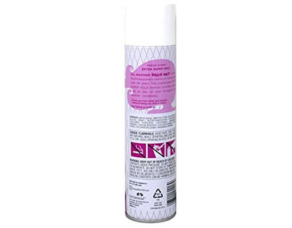 Aqua Net Professional Hair Spray Extra Super Hold Fresh Scent - 11 oz (Pack of 3) Avelisse
